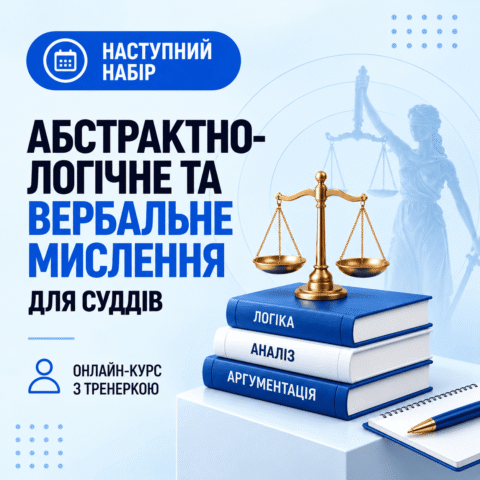 Абстрактно-логічне та вербальне мислення для суддів (онлайн-курс)